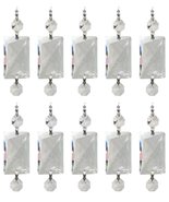 Royal Designs Replacement Chandelier Clear Crystal Prism K9 Quality Rect... - $54.09 CAD