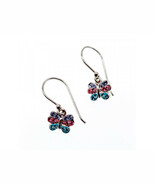 925 STERLING SILVER CZ &quot;BUTTERFLY&quot; EARRINGS - $47.94