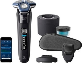 Philips Shaver S7886 Wet Dry Trimmer Cleaning Pod SkinIQ 360-D USB Bluet... - £443.99 GBP