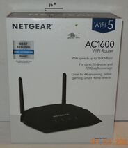 NETGEAR AC1600 Dual-Band Smart Wi-Fi Router R6260-100NAS Gigabit 4K Stre... - $49.45