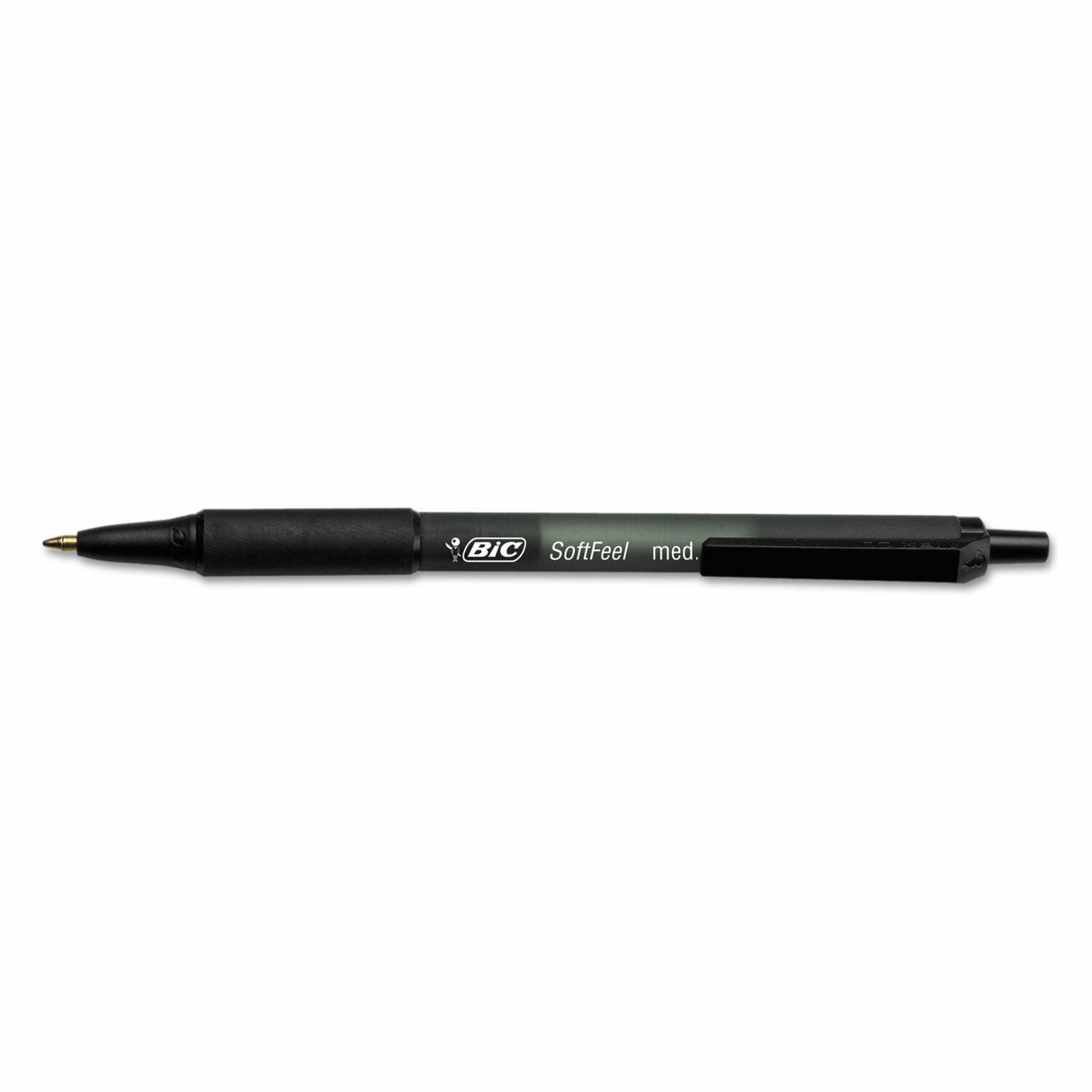 Bic Soft Feel Retractable Ballpoint Pen Black Ink 1mm Medium Dozen SCSM11BK - $22.99