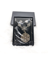 AVON FANCY FILIGREE NECKLACE AND EARRING GIFT SET (BURNISHED GOLDTONE) S... - £14.46 GBP