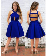 Short Royal Blue Prom Dresses Homecoming Dress - £72.15 GBP