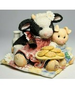 Vintage 1993 Enesco MARY&#39;S MOO MOOS &quot;Cookies are for Sharing&quot; #627739 EU... - $258.71 MXN
