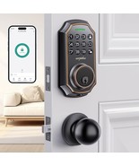 Keyless Entry Door Lock with 2 Door Knobs App Control Electronic Keypad ... - $574.57 MXN