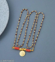 guarantee Gold Covering crystal wati mangalsutra Long Chain Kundan Jewel... - $3.90