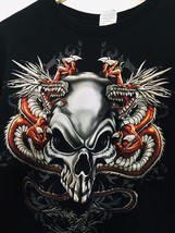 Vtg Y2K Skull Dragon Beast Claws Teeth  Breathing Men&#39;s Size 2XL Gildan ... - $38.00