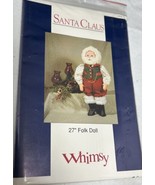 Santa Claus Quilt Pattern Whimsy 27&quot; Country Folk Doll Christmas 1990 NO... - £5.73 GBP