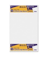 Sign Board, E-Z Print, 8.5&quot;x14&quot;, 10/PK, White, Sold as 1 Package10 - $9.99