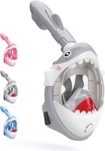 Snorkel Mask Full Face Kids 2020 Sharp Snorkeling Mask for Kid HD Seavie... - $62.85