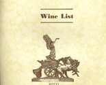 26 Page Hotel Inter-Continental London Wine List Kevin Crooks Master Som... - $99.25