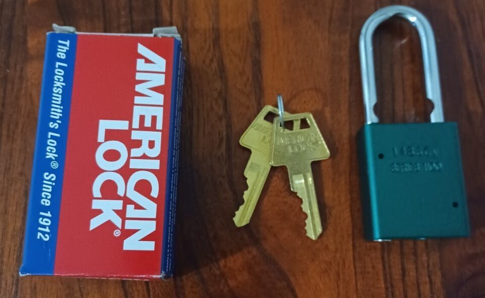 》 American Lock High Security Aluminum Padlock # 1100 with 2 Keys》GREEN ️ - $14.84