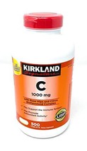 Kirkland Signature Vitamin C W/ Rose Hips 500 Tablets - £20.36 GBP