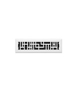 signature hardware Baer Steel Floor Register - 2-1/4&quot; x 14&quot; White - $27.10