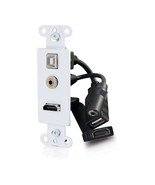 C2G 39873 HDMI&amp;REG;, USB AND 3.5MM AUDIO PASS THROUGH DECORATIVE WALL PL... - $85.28 CAD