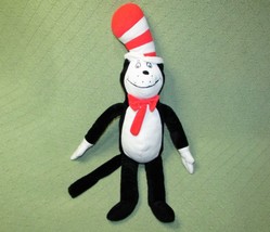 21&quot; Kohls Dr. Seuss Cat In The Hat Plush Stuffed Animal Black White Red 2013 Toy - £8.63 GBP