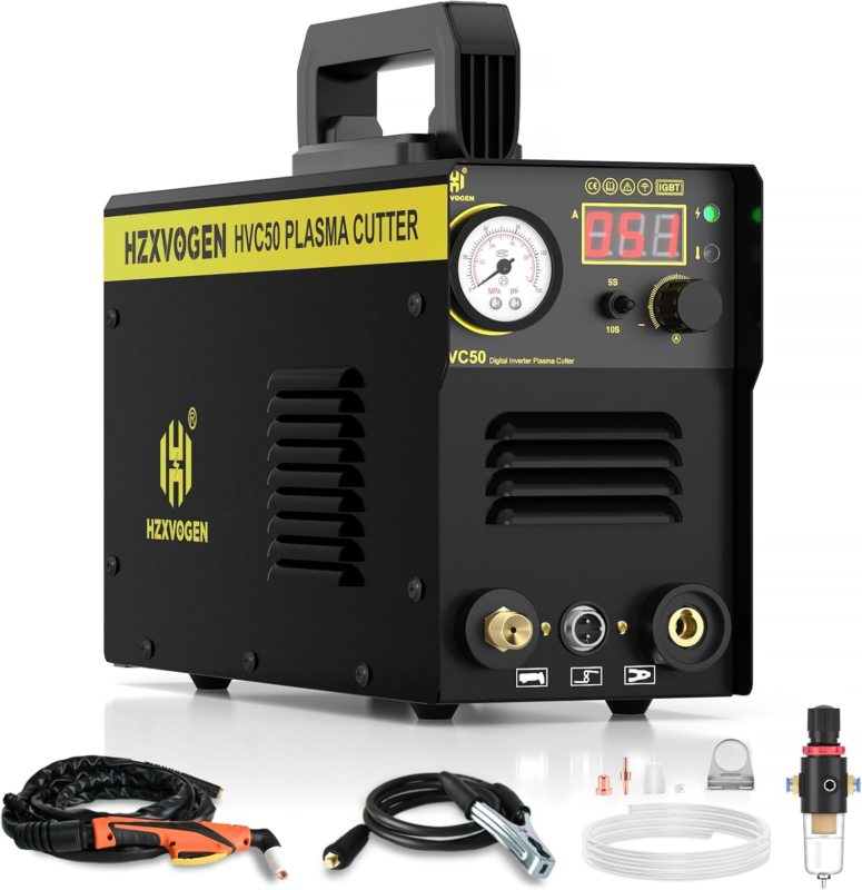 110V/220V Dual Voltage 50Amp Plasma Cutter, HF Air Plasma Cutter Machine... - $265.54