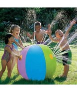 Inflatable Water Ball Sprayer Sprinkler Toy Game Garden Kids Play Summer Pool - £14.93 GBP