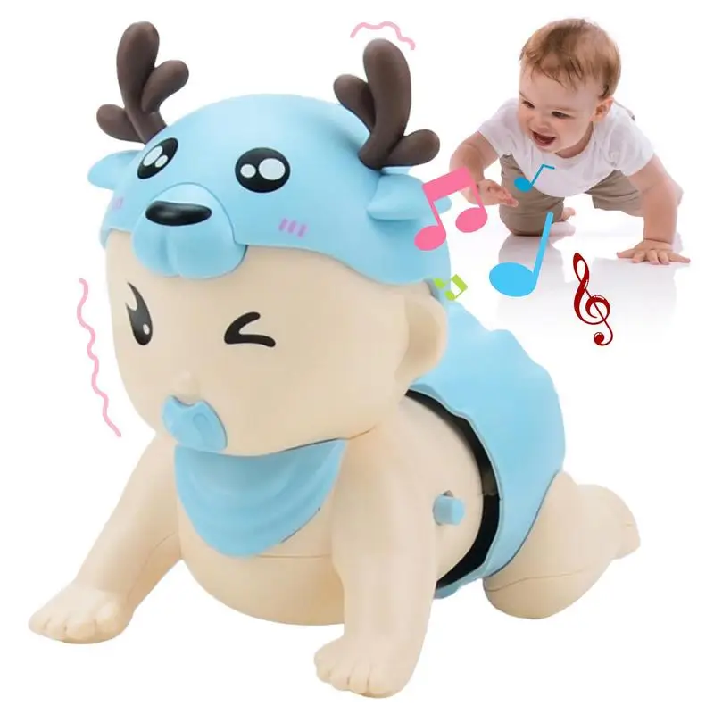 Crawling Dolls Baby Toys 6 Months Plus Baby Toys Light Up Music Sing Dancing - £13.99 GBP+