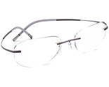 Silhouette Eyeglasses 7581 40 6057 Icon Metallic Violet Rimless 53[]19 145 - $129.99