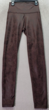 Aerie Activewear Leggings Women&#39;s XS Brown Faux Leather Elastic Waist Sk... - $22.14