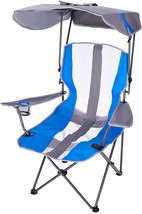 Kelsyus Original Foldable Canopy Chair For Camping, Tailgating, And, Grey/Blue - £53.55 GBP