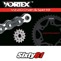 Suzuki GSXR 1000 Chain Sprocket Kit 2001-2005 2006 Vortex 520 16-44T Ste... - $219.38