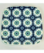 Jonathan Adler Happy Chic Plate Blue Floral Square Appetizer Salad Desse... - $13.00
