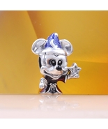 925 Sterling silver Disney Sorcerer Apprentice Mickey Charm 792954C01 - £14.02 GBP