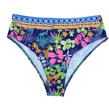 Shein Botanical Floral High Waist Bikini Bottom Size XL Blue Pink Multi ... - $9.99