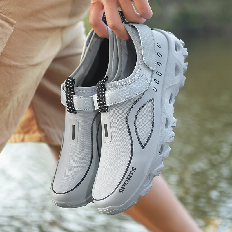 Summer Mesh Men Shoes Casual Lightweight Water Sneakers Men Outdoor Walk... - £25.01 GBP