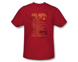 Star Trek The Original Series Security Red Shirt Galactic Tour T-Shirt 2... - £15.87 GBP