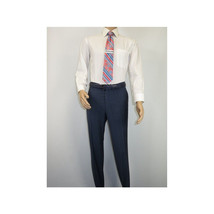 Men Suit BERLUSCONI Turkey 100% Soft Italian Wool Super 180's #Ber27 Navy Blue image 6