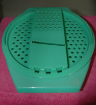 Vintage MCM 4 Piece Tupperware Jadeite Green Food Shredder  Grater Storage - $27.99