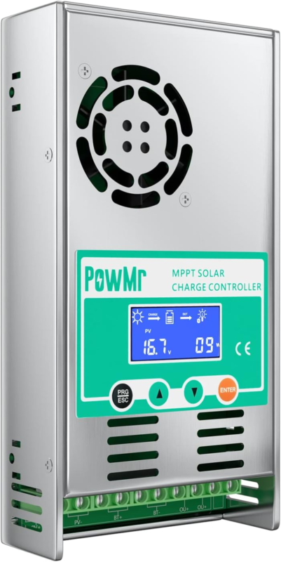 Solar Charge Controller 60 Amp 48V 36V 24V 12V Auto - Max 160VDC Input, LCD Back
