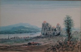 William Henry Watson Antique Impressionist Landscape Watercolor Painting Signed - £224.25 GBP