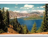 Crater Lake Oregon OR UNP United Airlines Issue Chrome Postcard N26 - $2.92