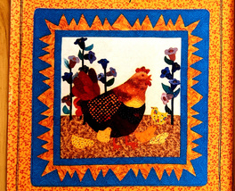 Hen with Chick&#39;s Vintage Quilt Pattern  - £6.26 GBP