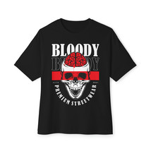 Unisex Oversized Boxy T-shirt Bloody Y2K Style - £23.53 GBP