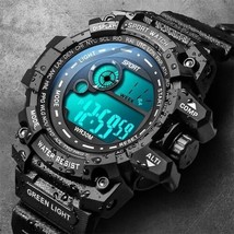 Men’s LED G-Shock Style Military Tactical Waterproof Sports Watch - £14.85 GBP