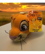 NWT Disney Lion King Fun Facts Simba Head Clip On Plush  Keychain Zipper... - $13.85