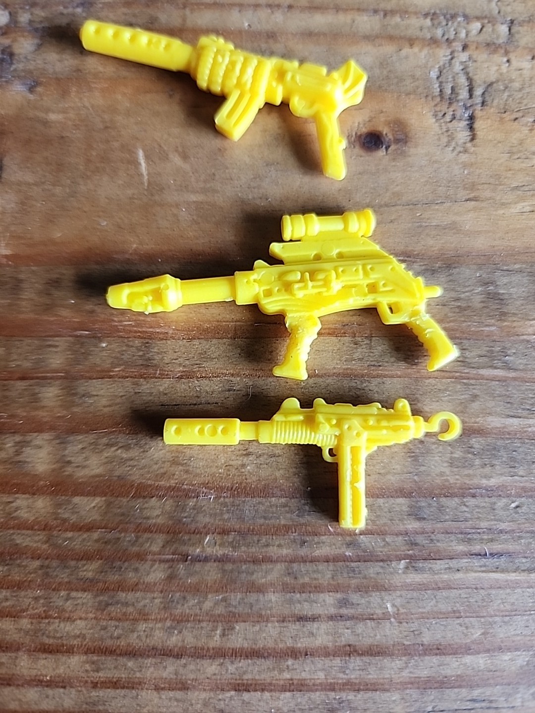 Vintage Gi Joe Dr Mindbender v2 3.75” Cobra ARAH Weapons Lot Yellow Guns Item image 2
