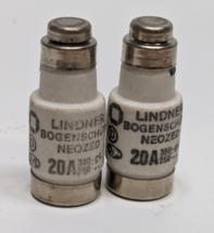 Lot of 2 Lindner Bogenschutz Neozed 20 Amp 250 380 gL Bottle Fuse - £18.18 GBP