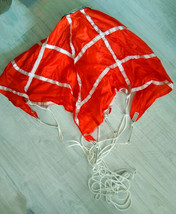 Chinese Military Retired Orange-red Guiding Chute Parachute Chute Parachute - £20.64 GBP
