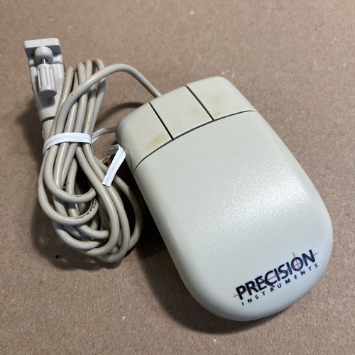 Vintage Precision Instruments Serial Mouse Three Button Retro Computing - $13.49