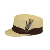 Men's LEGIONNAIRE Codet Cap Straw Hat Telescope Crown LGS702 Natural image 3