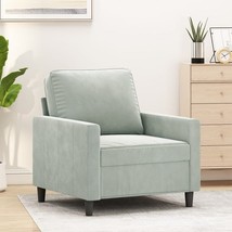 Sofa Chair Light Gray 23.6&quot; Velvet - $4,745.15 MXN