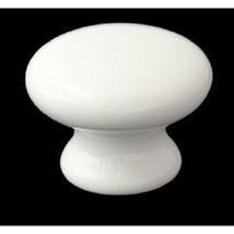 1 Liberty P95701CWC White Ceramic Mushroom 1&#39;&#39; Round Cabinet Hardware Knob - £2.82 GBP