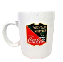 Fountain Service Drink Coca-Cola Coffee Mug Cup Ceramic 3.5-inches Drink... - £9.53 GBP