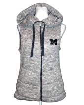 Women&#39;s Antigua University of Michigan Warm Filled Vest Size Small Gray ... - £17.69 GBP